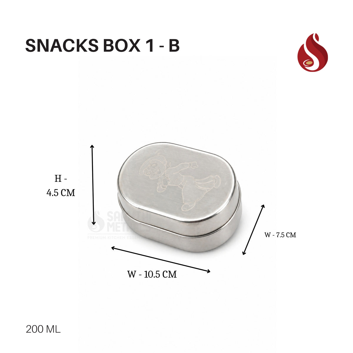 Snacks Box Cartoon 200ML Oval
