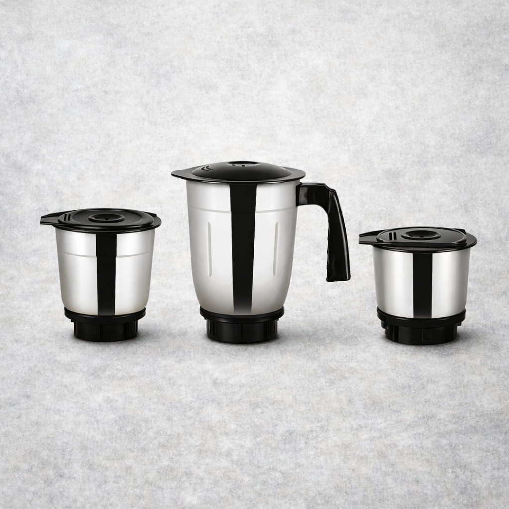 Pigeon Swifty 550W Mixer Grinder (3 Jars) | Heavy-Duty 21000 RPM Motor, Stainless Steel Blades, Overload Protection | 2-Year Warranty