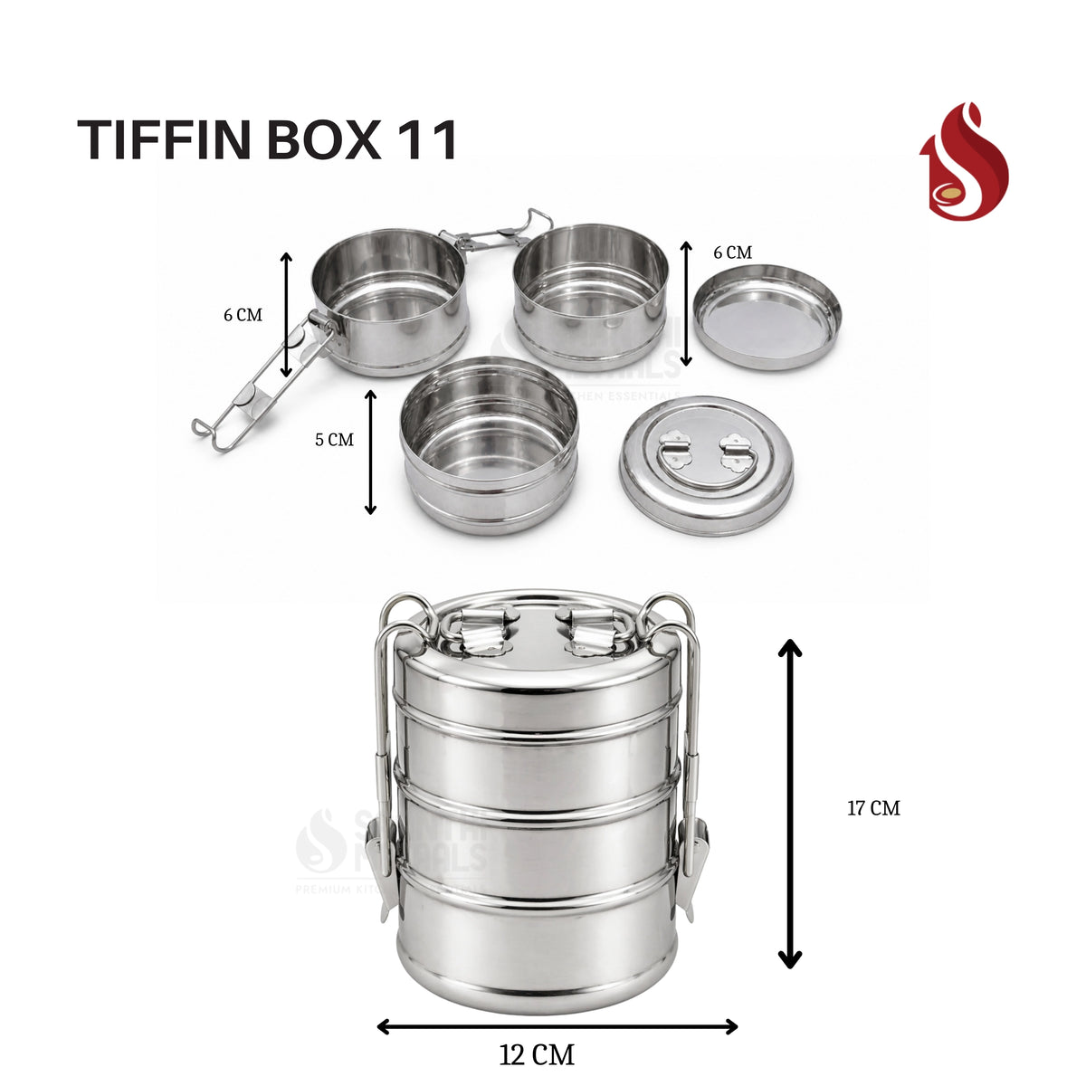 Tiffin Box Siranjeevi 3L Big
