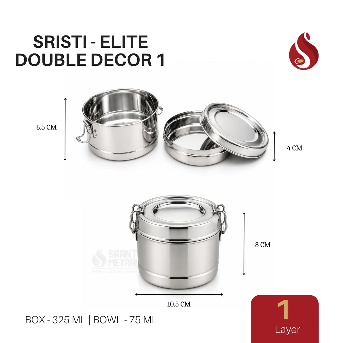 Tiffin Box Sristi Elite Double 1