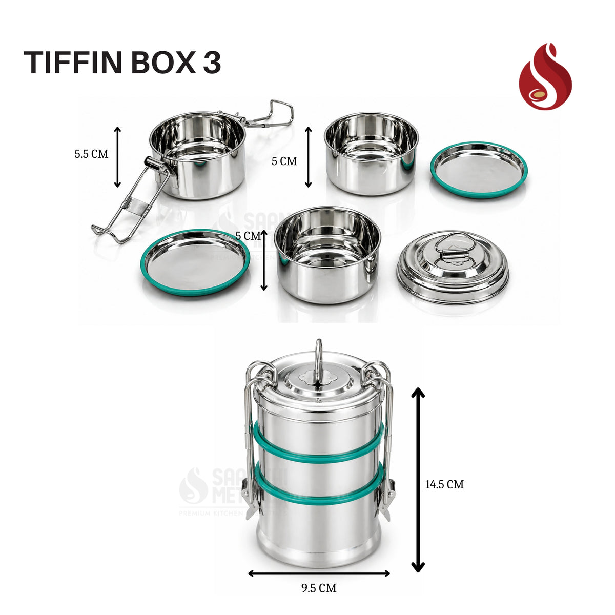 Tiffin Box Sristi 2L