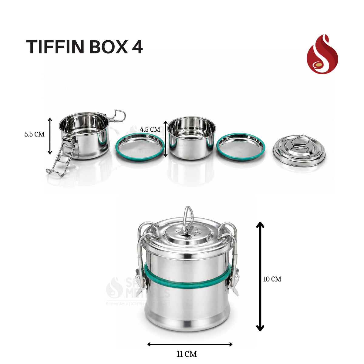 Tiffin Box Sristi 2L Small