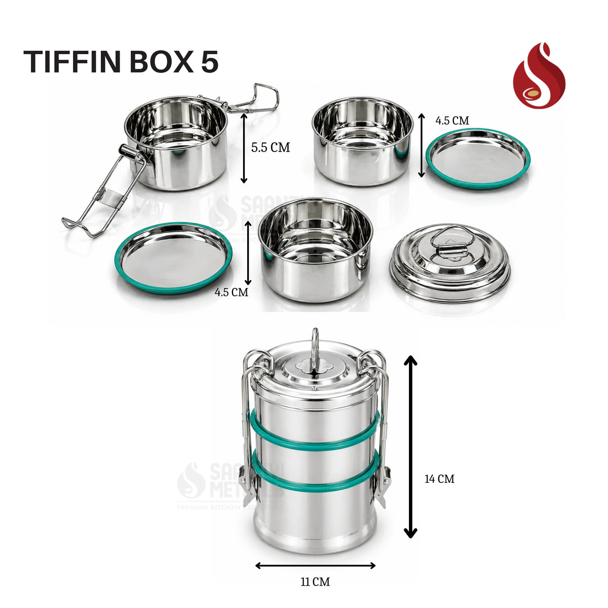 Tiffin Box Sristi 3L Big