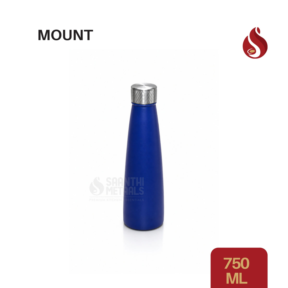 Water Bottle Mount 750ml Blue
