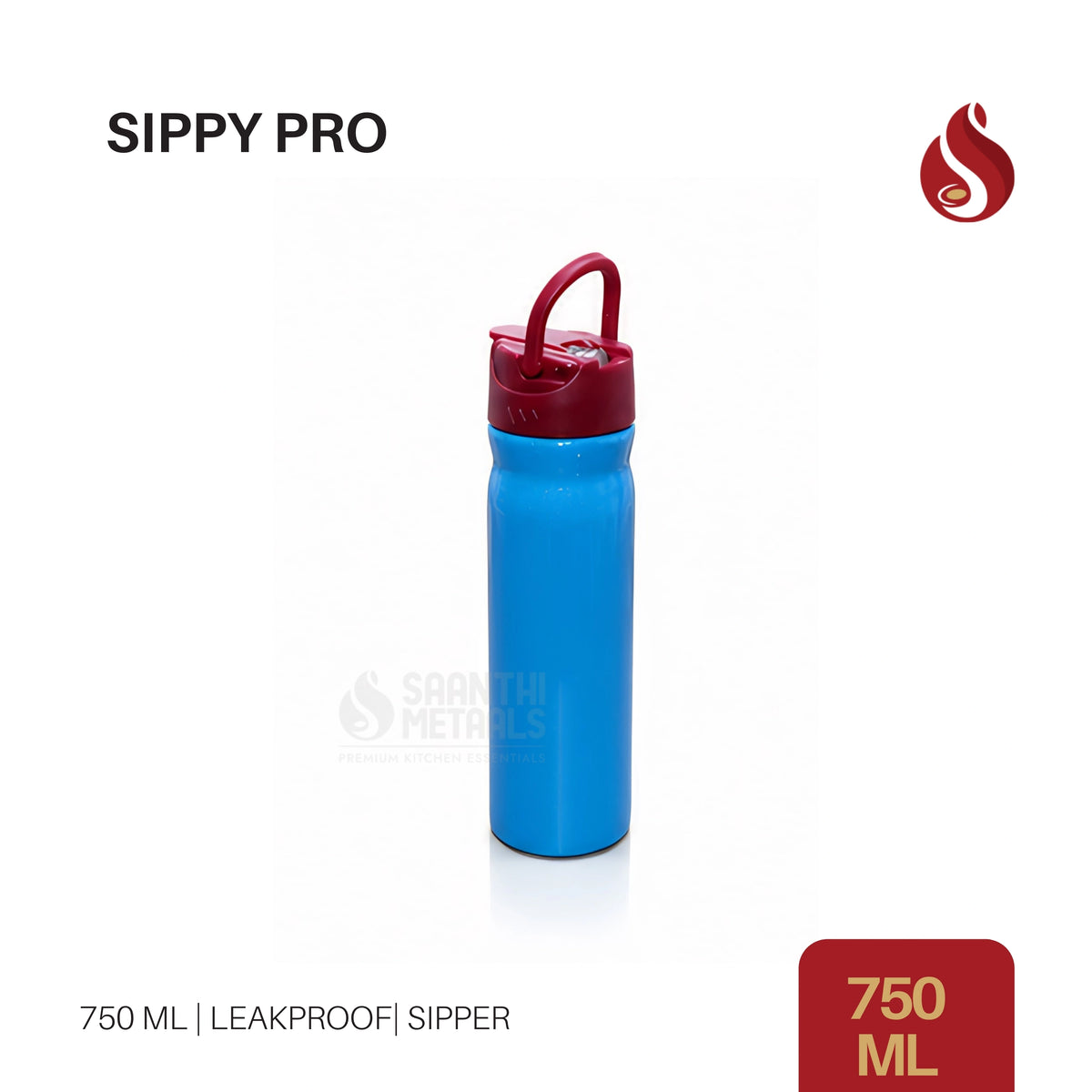 Water Bottle Sippypro 750ml Blue