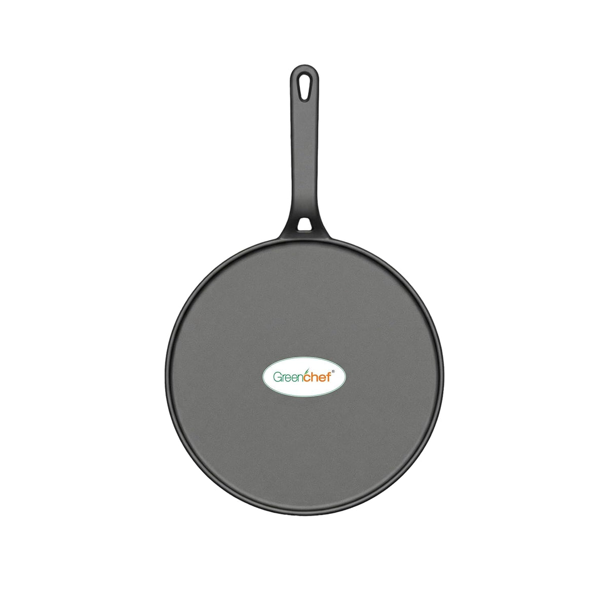 Greenchef Pre-Seasoned Cast Iron Zesto Doasa Tawa 28 cm | Pre-Seasoned with 100% Vegetable Oil | Naturally Nonstick | High Pressure Casting | High Strength | Bring Back Nostalgic Taste | Toxin-Free