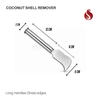 Stainless Steel Coconut Shell Remover – Round Handle
