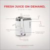 Sujata Powermatic Juicer |900 Watts Double Ball Bearing Motor|22000 RPM|Non-Stop 90 Mins Running| Centrifugal Juicer | White