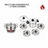 Aadi Saravedi - Sonu Multi-Use Stainer Pot & 2-Tier Steamer Combo