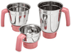 Prestige Stylo V2 550W Mixer Grinder with 3 Stainless Steel Jars (Red & White)