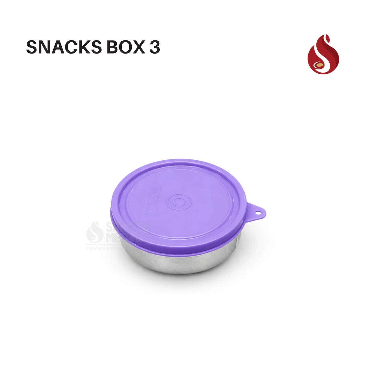 Snacks Box 225ML Silicon Round