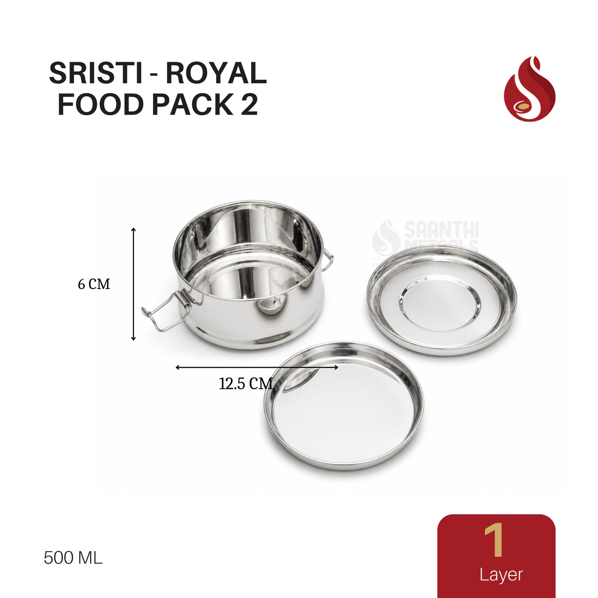 Tiffin Box Sristi Royal Pack 2