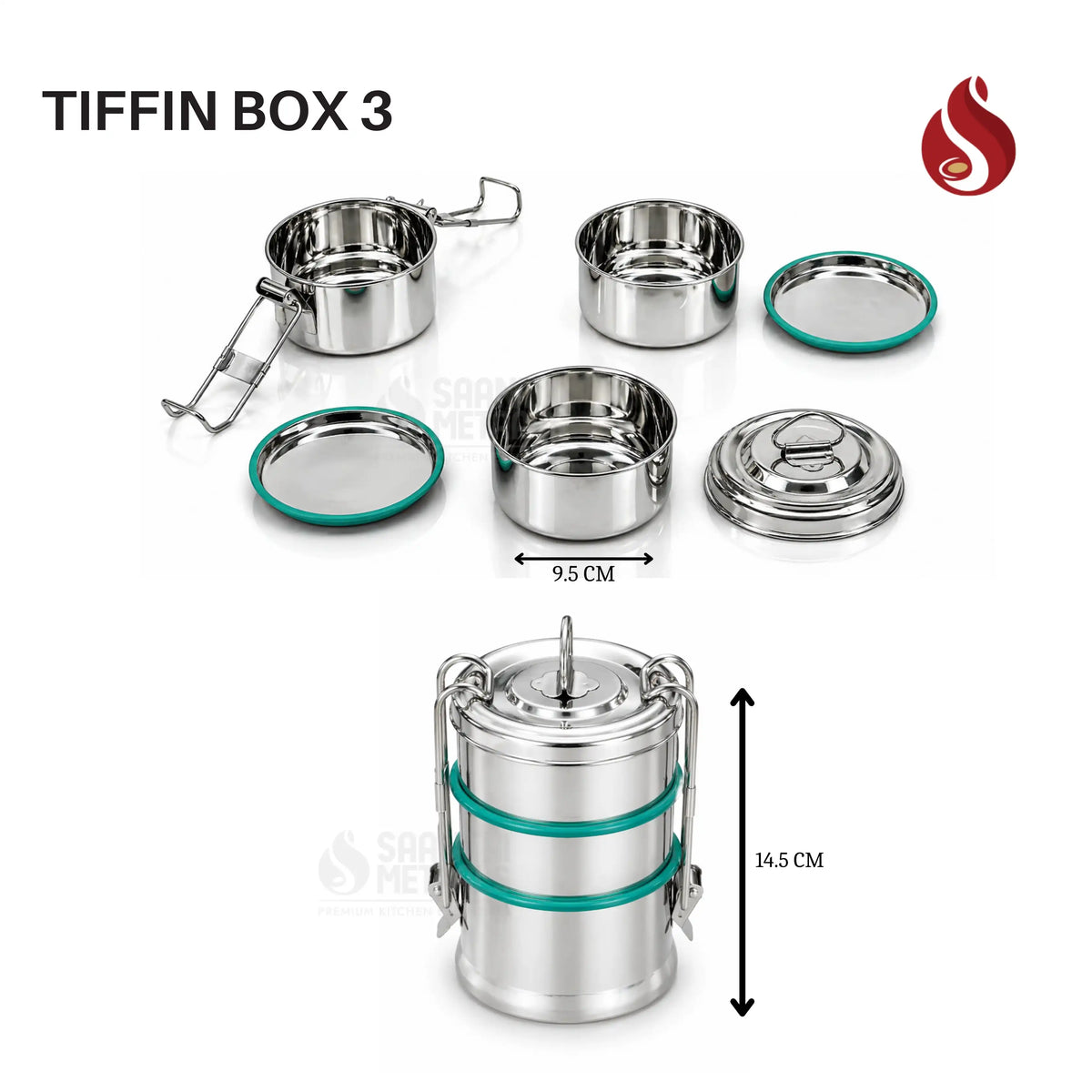 Tiffin Box Sristi 3L Small