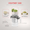 Sujata Dynamix 900 Watts Mixer Grinder | 22000 Rotations Per Min | 90 Minutes Continuous Running | 3 Versatile Jars 1500 ml, 1000 ml and 500 ml (White)