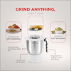 Sujata Powermatic Plus Juicer Mixer Grinder|900 Watts Double Ball Bearing Motor|22000 RPM|Non-Stop 90 Mins Running|2 Jars including 1750ml Blender, 1000ml Grinder Jar| (White)